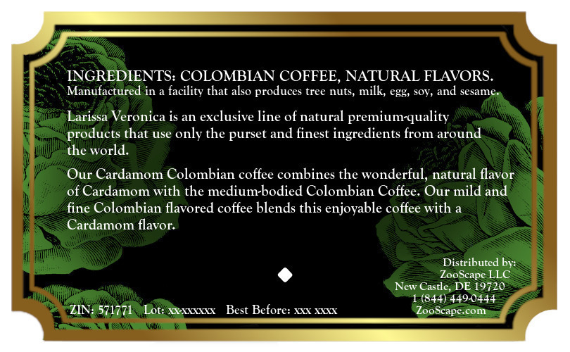 Cardamom Colombian Coffee <BR>(Single Serve K-Cup Pods)