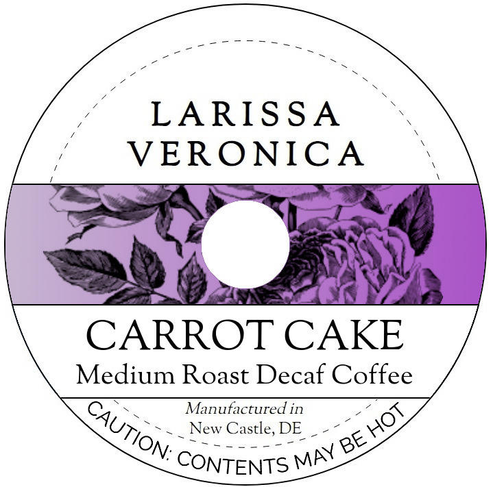 Carrot Cake Medium Roast Decaf Coffee <BR>(Single Serve K-Cup Pods)