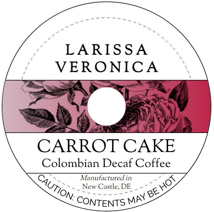 Carrot Cake Colombian Decaf Coffee <BR>(Single Serve K-Cup Pods)