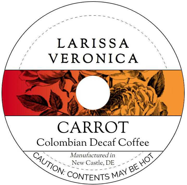 Carrot Colombian Decaf Coffee <BR>(Single Serve K-Cup Pods)