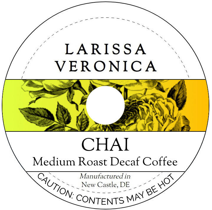 Chai Medium Roast Decaf Coffee <BR>(Single Serve K-Cup Pods)