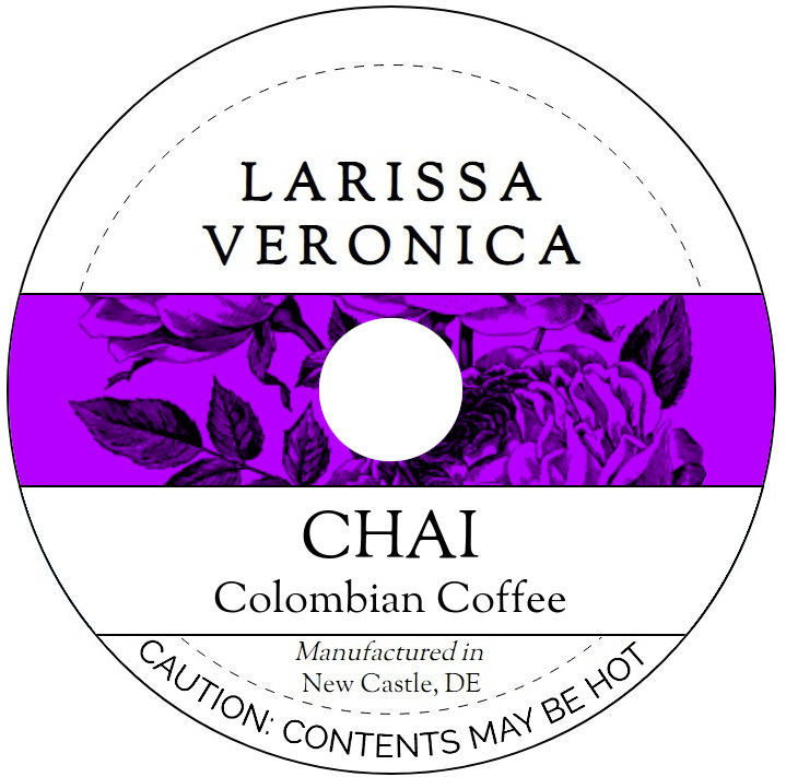 Chai Colombian Coffee <BR>(Single Serve K-Cup Pods)