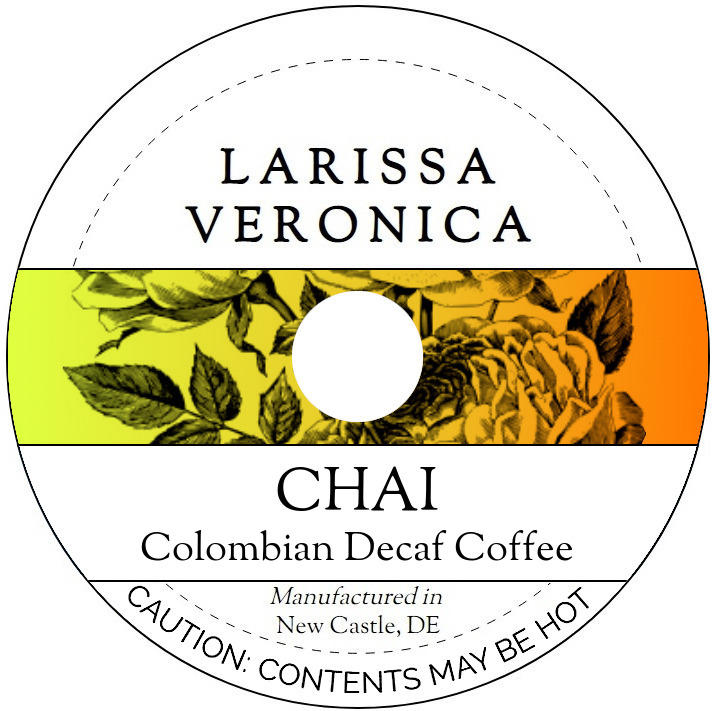 Chai Colombian Decaf Coffee <BR>(Single Serve K-Cup Pods)