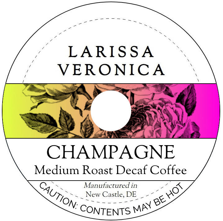 Champagne Medium Roast Decaf Coffee <BR>(Single Serve K-Cup Pods)