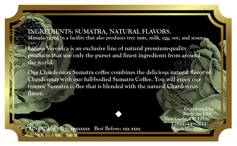 Chardonnay Sumatra Coffee <BR>(Single Serve K-Cup Pods)