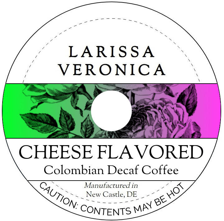 Cheese Flavored Colombian Decaf Coffee <BR>(Single Serve K-Cup Pods)