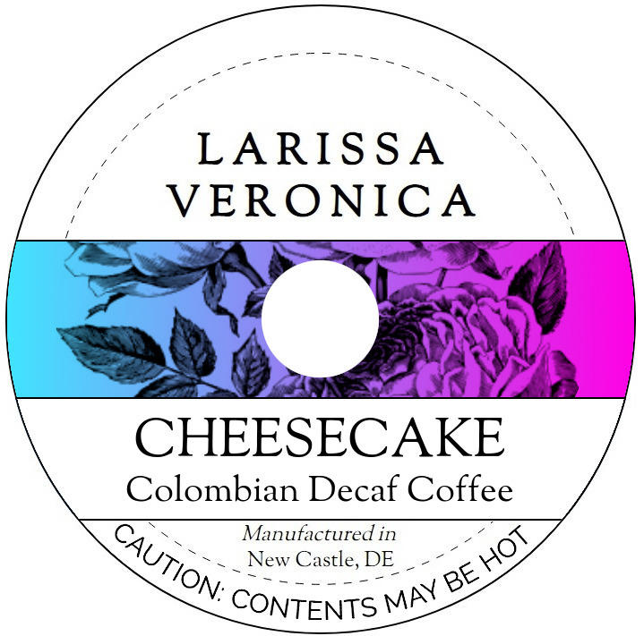 Cheesecake Colombian Decaf Coffee <BR>(Single Serve K-Cup Pods)