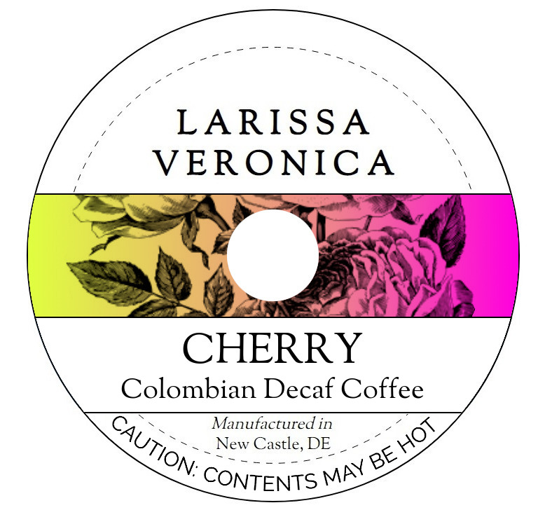 Cherry Colombian Decaf Coffee <BR>(Single Serve K-Cup Pods)