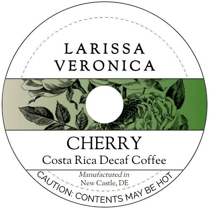 Cherry Costa Rica Decaf Coffee <BR>(Single Serve K-Cup Pods)