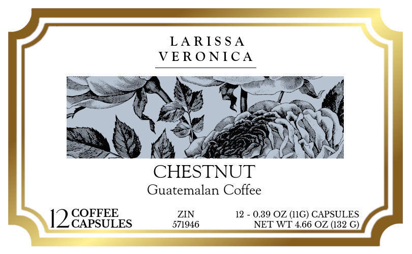 Chestnut Guatemalan Coffee <BR>(Single Serve K-Cup Pods) - Label