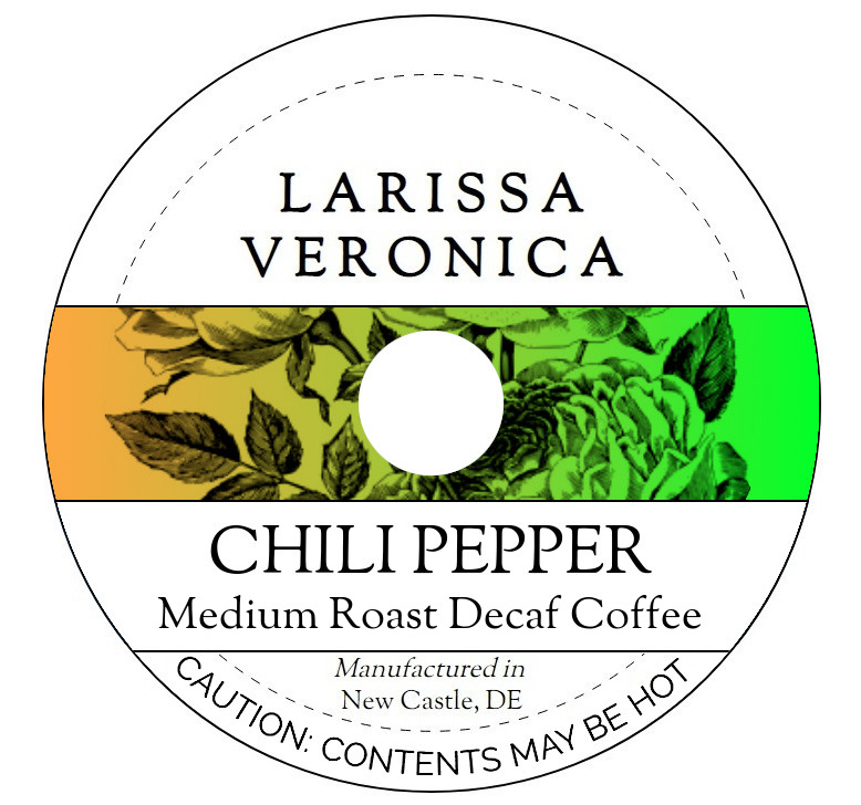 Chili Pepper Medium Roast Decaf Coffee <BR>(Single Serve K-Cup Pods)