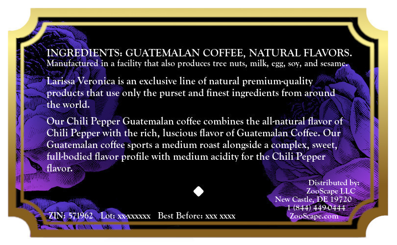 Chili Pepper Guatemalan Coffee <BR>(Single Serve K-Cup Pods)