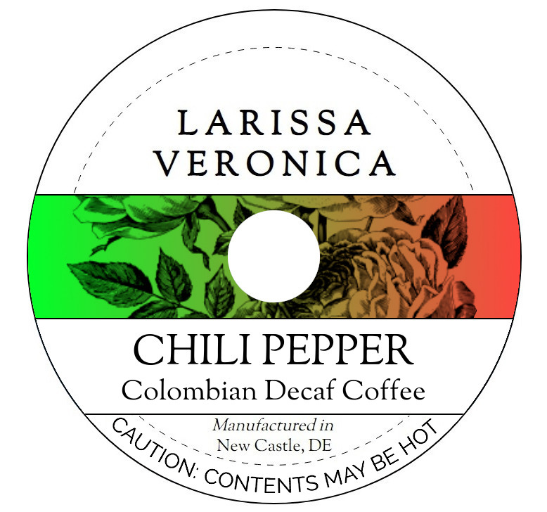Chili Pepper Colombian Decaf Coffee <BR>(Single Serve K-Cup Pods)