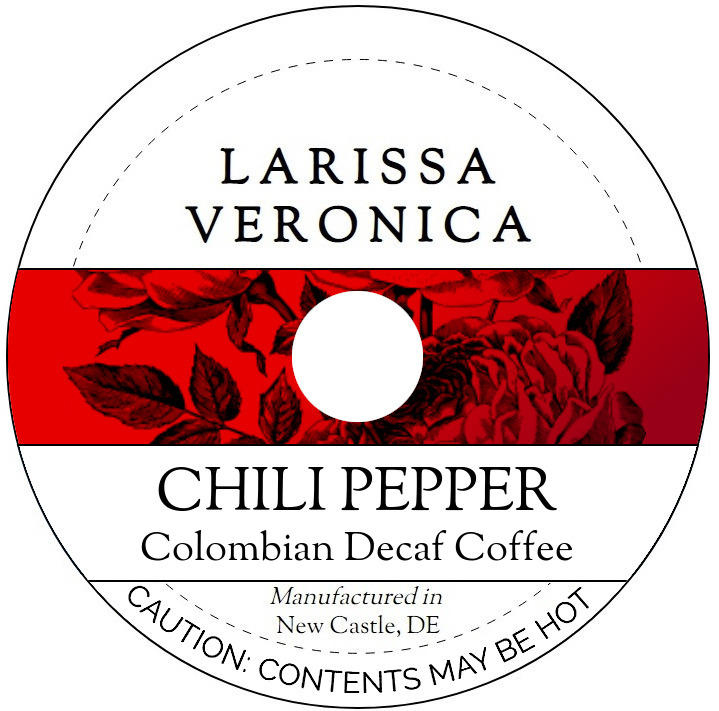 Chili Pepper Colombian Decaf Coffee <BR>(Single Serve K-Cup Pods)