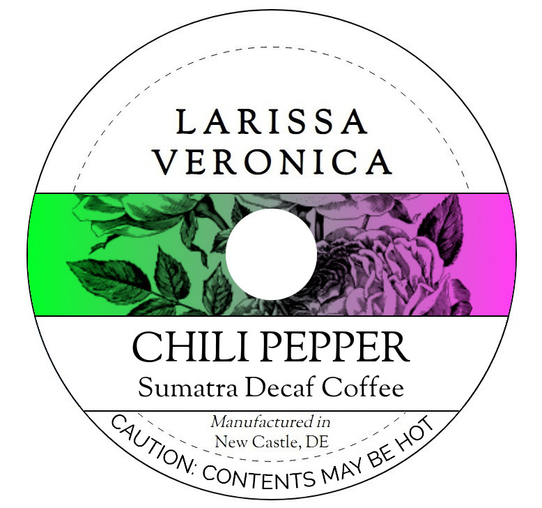 Chili Pepper Sumatra Decaf Coffee <BR>(Single Serve K-Cup Pods)