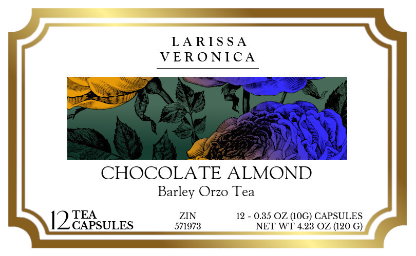 Chocolate Almond Barley Orzo Tea <BR>(Single Serve K-Cup Pods) - Label