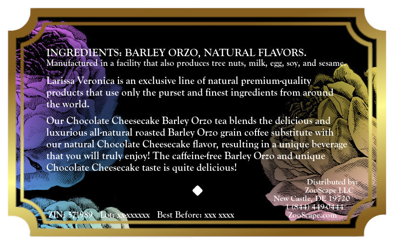 Chocolate Cheesecake Barley Orzo Tea <BR>(Single Serve K-Cup Pods)
