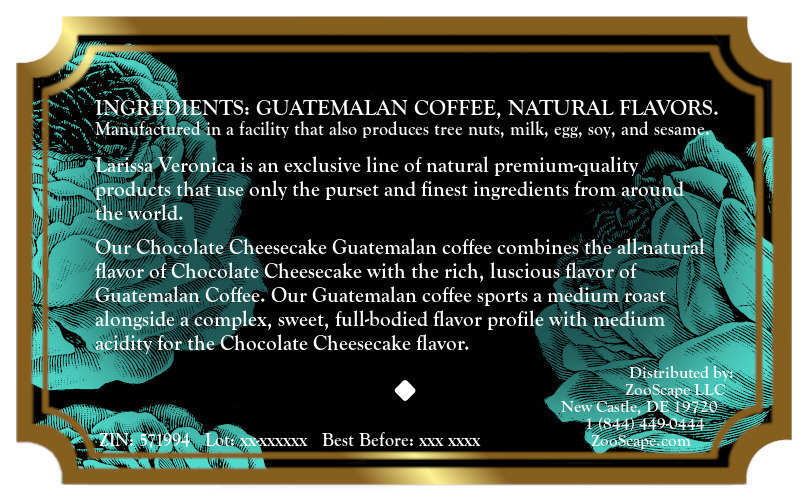 Chocolate Cheesecake Guatemalan Coffee <BR>(Single Serve K-Cup Pods)