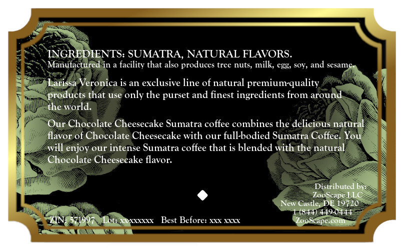 Chocolate Cheesecake Sumatra Coffee <BR>(Single Serve K-Cup Pods)
