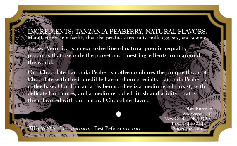 Chocolate Tanzania Peaberry Coffee <BR>(Single Serve K-Cup Pods)