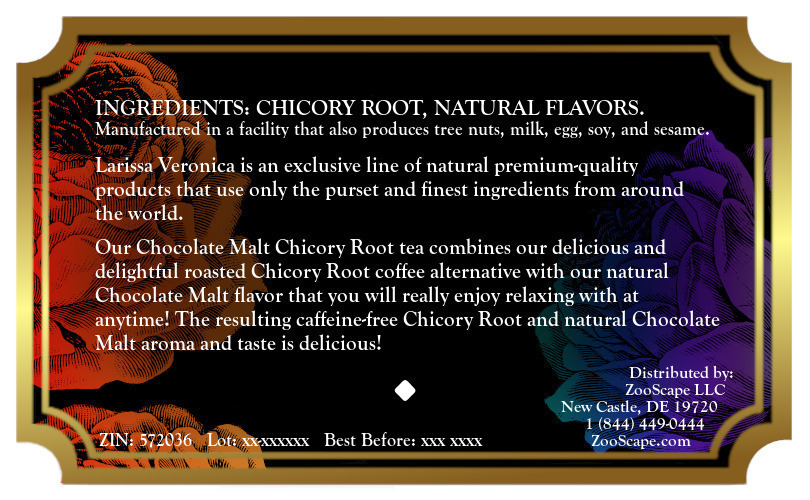 Chocolate Malt Chicory Root Tea <BR>(Single Serve K-Cup Pods)