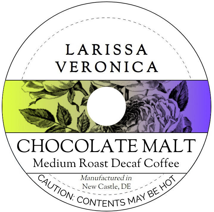 Chocolate Malt Medium Roast Decaf Coffee <BR>(Single Serve K-Cup Pods)