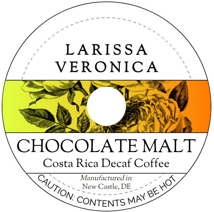 Chocolate Malt Costa Rica Decaf Coffee <BR>(Single Serve K-Cup Pods)