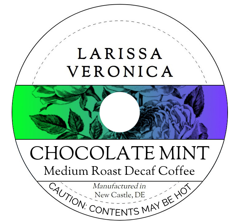 Chocolate Mint Medium Roast Decaf Coffee <BR>(Single Serve K-Cup Pods)