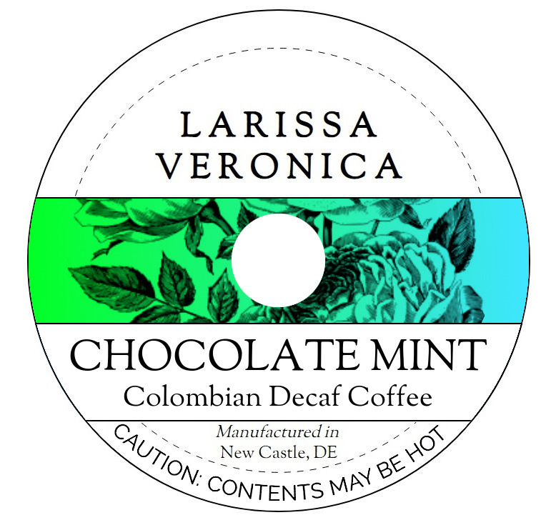 Chocolate Mint Colombian Decaf Coffee <BR>(Single Serve K-Cup Pods)