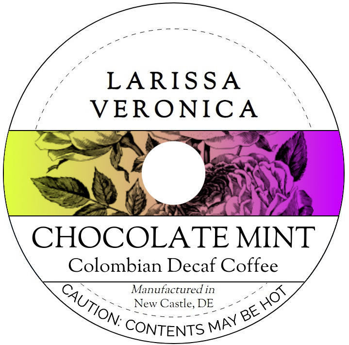 Chocolate Mint Colombian Decaf Coffee <BR>(Single Serve K-Cup Pods)