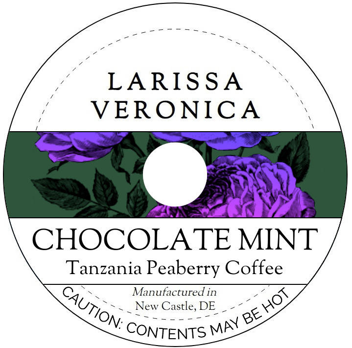 Chocolate Mint Tanzania Peaberry Coffee <BR>(Single Serve K-Cup Pods)