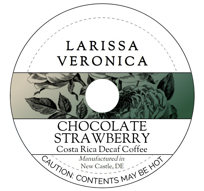 Chocolate Strawberry Costa Rica Decaf Coffee <BR>(Single Serve K-Cup Pods)