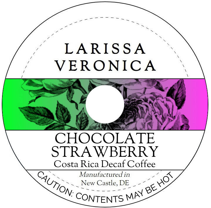 Chocolate Strawberry Costa Rica Decaf Coffee <BR>(Single Serve K-Cup Pods)