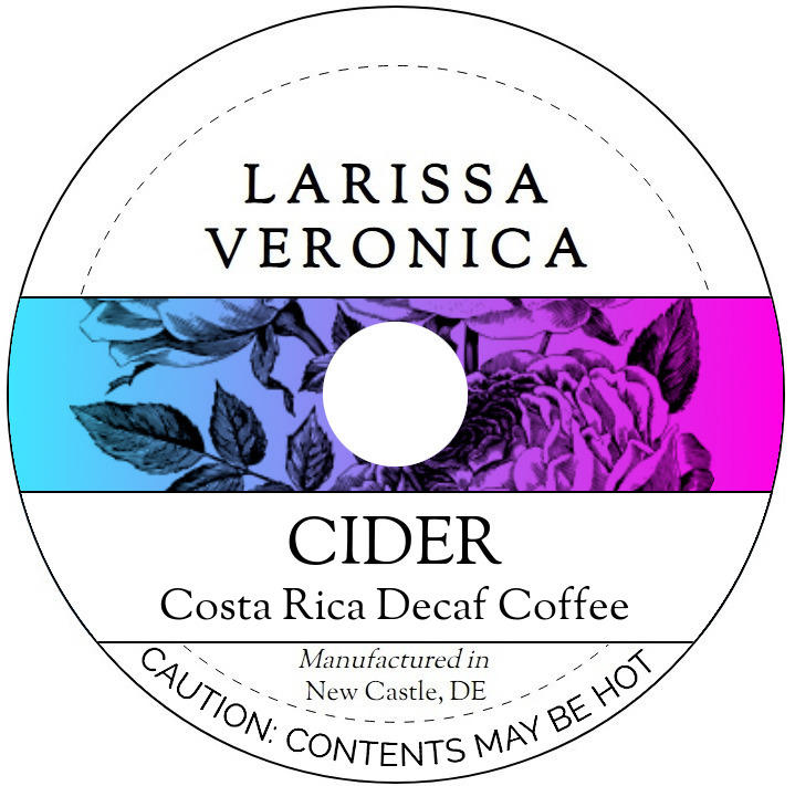 Cider Costa Rica Decaf Coffee <BR>(Single Serve K-Cup Pods)