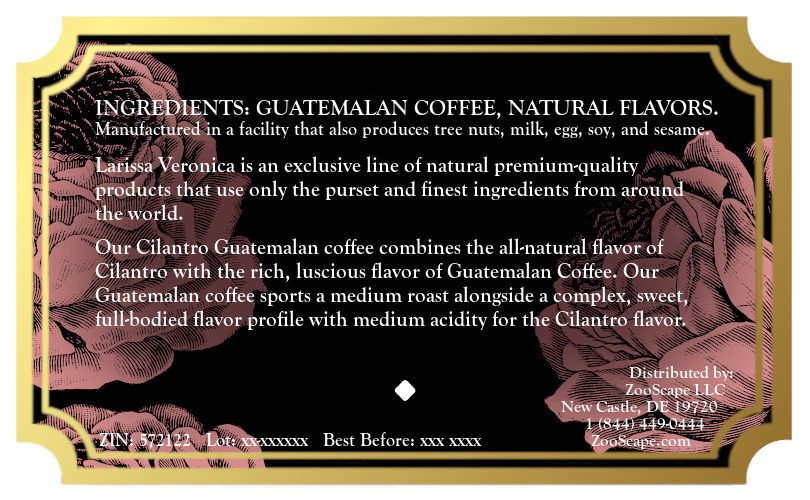 Cilantro Guatemalan Coffee <BR>(Single Serve K-Cup Pods)