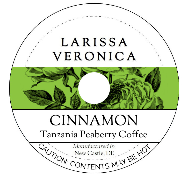 Cinnamon Tanzania Peaberry Coffee <BR>(Single Serve K-Cup Pods)
