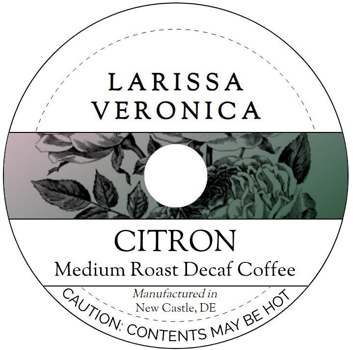 Citron Medium Roast Decaf Coffee <BR>(Single Serve K-Cup Pods)