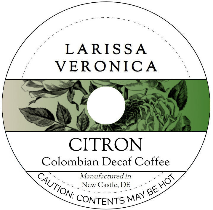 Citron Colombian Decaf Coffee <BR>(Single Serve K-Cup Pods)