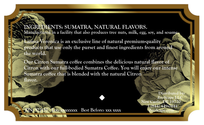 Citron Sumatra Coffee <BR>(Single Serve K-Cup Pods)