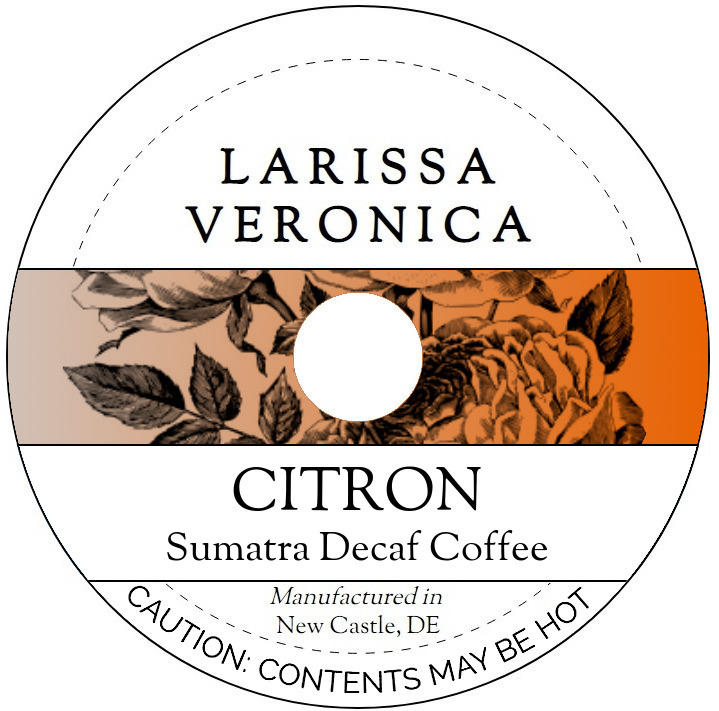 Citron Sumatra Decaf Coffee <BR>(Single Serve K-Cup Pods)