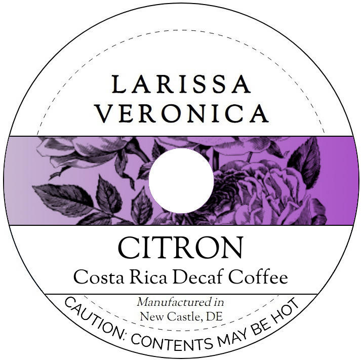 Citron Costa Rica Decaf Coffee <BR>(Single Serve K-Cup Pods)