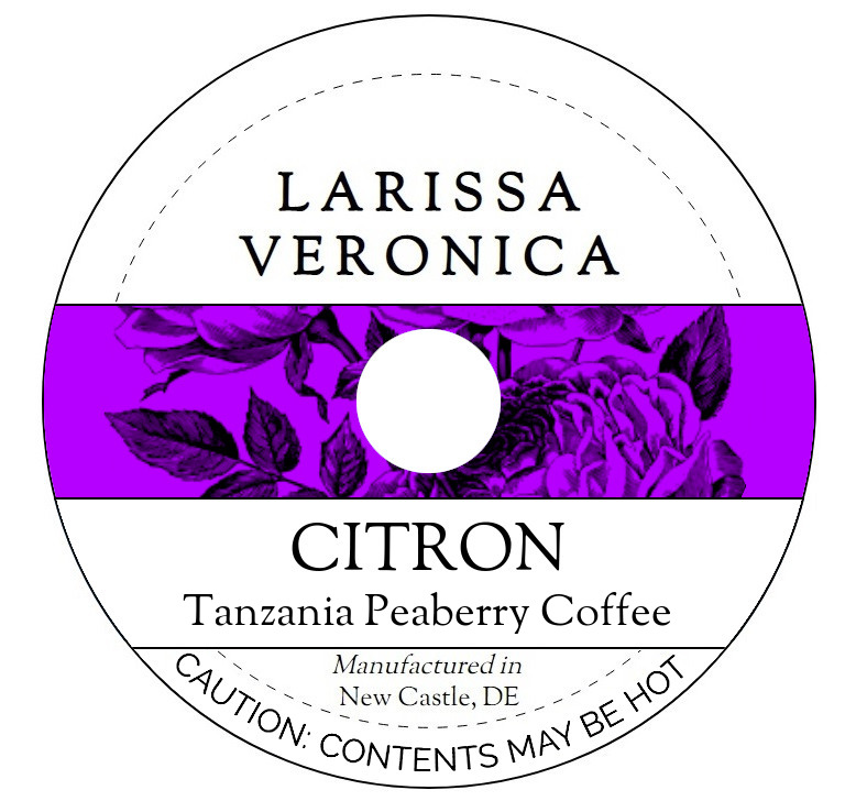 Citron Tanzania Peaberry Coffee <BR>(Single Serve K-Cup Pods)