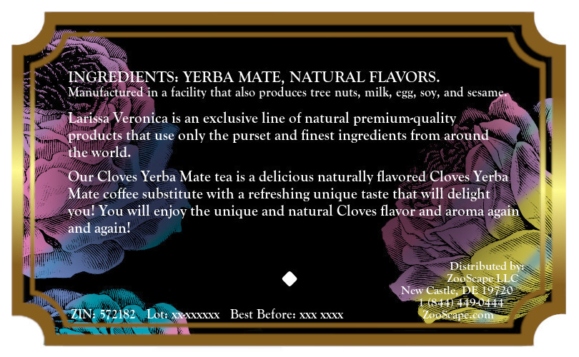 Cloves Yerba Mate Tea <BR>(Single Serve K-Cup Pods)