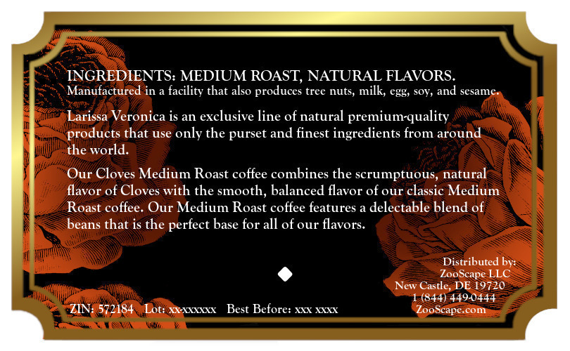 Cloves Medium Roast Coffee <BR>(Single Serve K-Cup Pods)