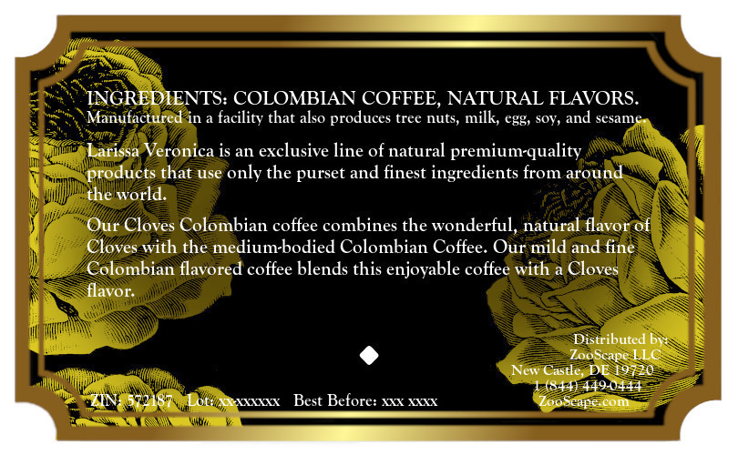 Cloves Colombian Coffee <BR>(Single Serve K-Cup Pods)