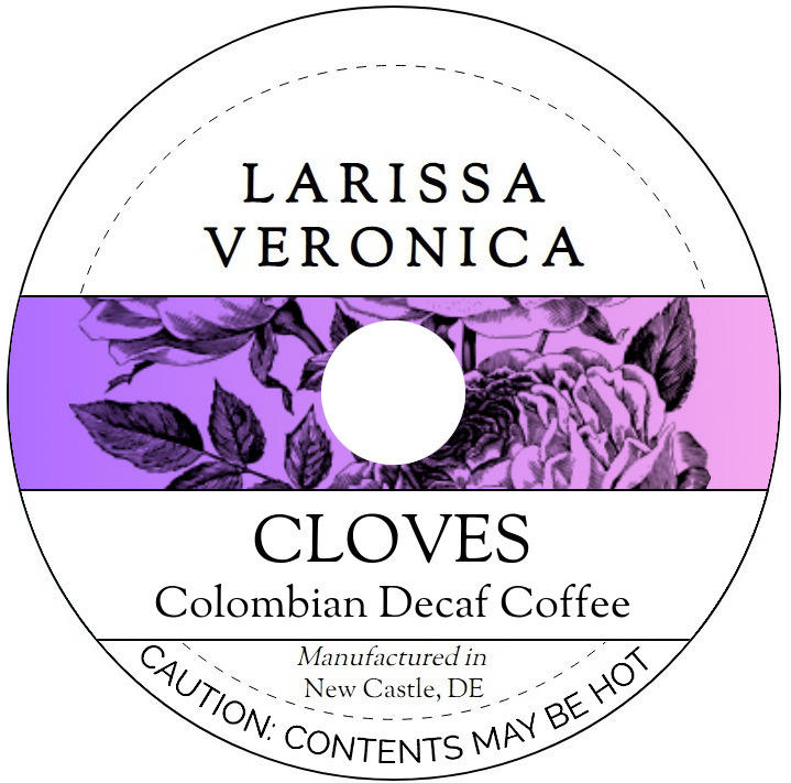 Cloves Colombian Decaf Coffee <BR>(Single Serve K-Cup Pods)