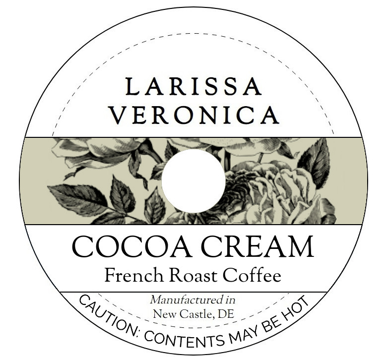 Cocoa Cream French Roast Coffee <BR>(Single Serve K-Cup Pods)
