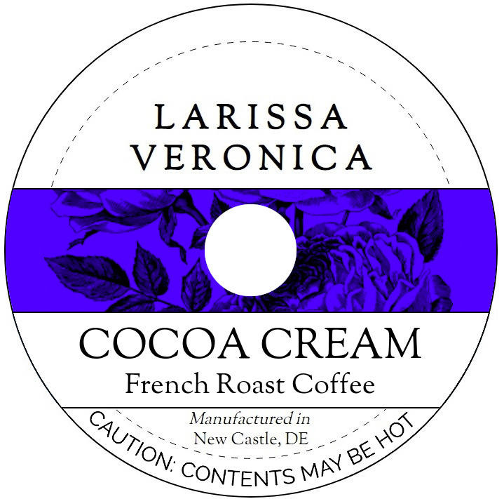 Cocoa Cream French Roast Coffee <BR>(Single Serve K-Cup Pods)