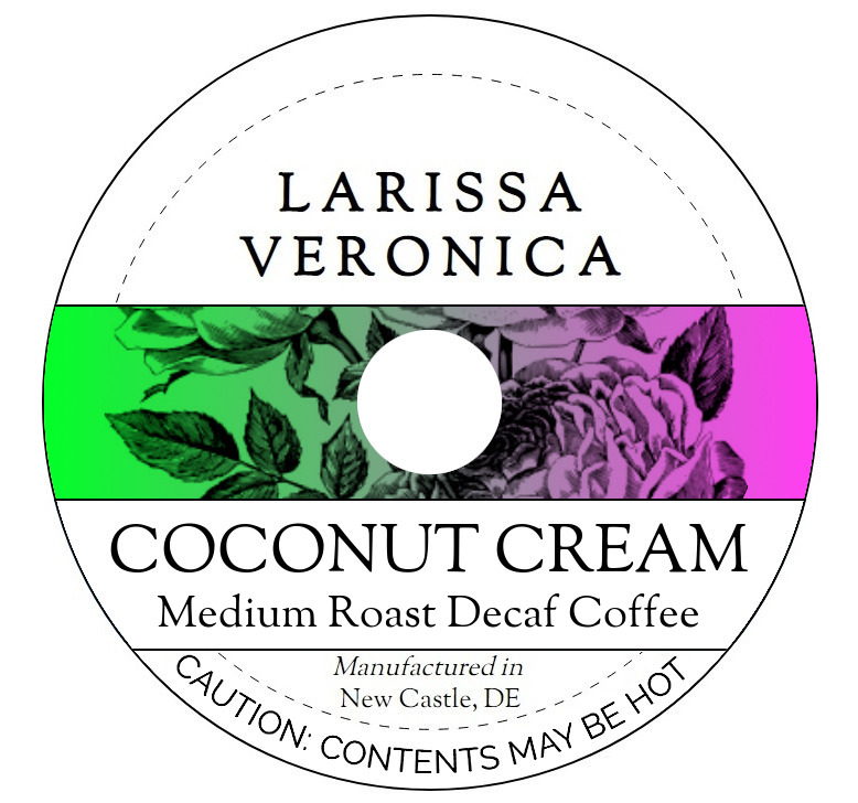 Coconut Cream Medium Roast Decaf Coffee <BR>(Single Serve K-Cup Pods)