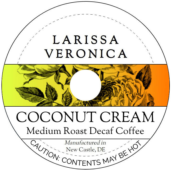 Coconut Cream Medium Roast Decaf Coffee <BR>(Single Serve K-Cup Pods)